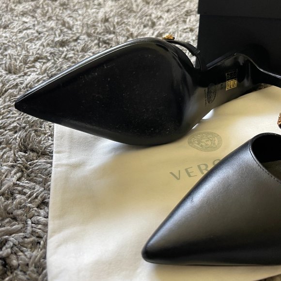 Versace Medusa Mule Heels - Size 39 EU - Picture 5 of 7